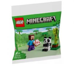 LEGO MINECRAFT - STEVE ET BÉBÉ PANDA ET L'ATTAQUE AUX NOIX DE COCO DE KIKI SAC PROMO #30672